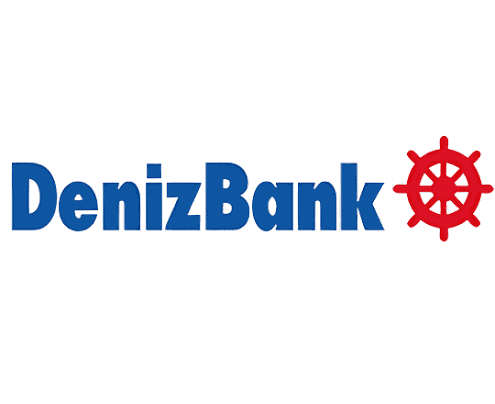 DenizBank logosu, dümen kırmızı renkli